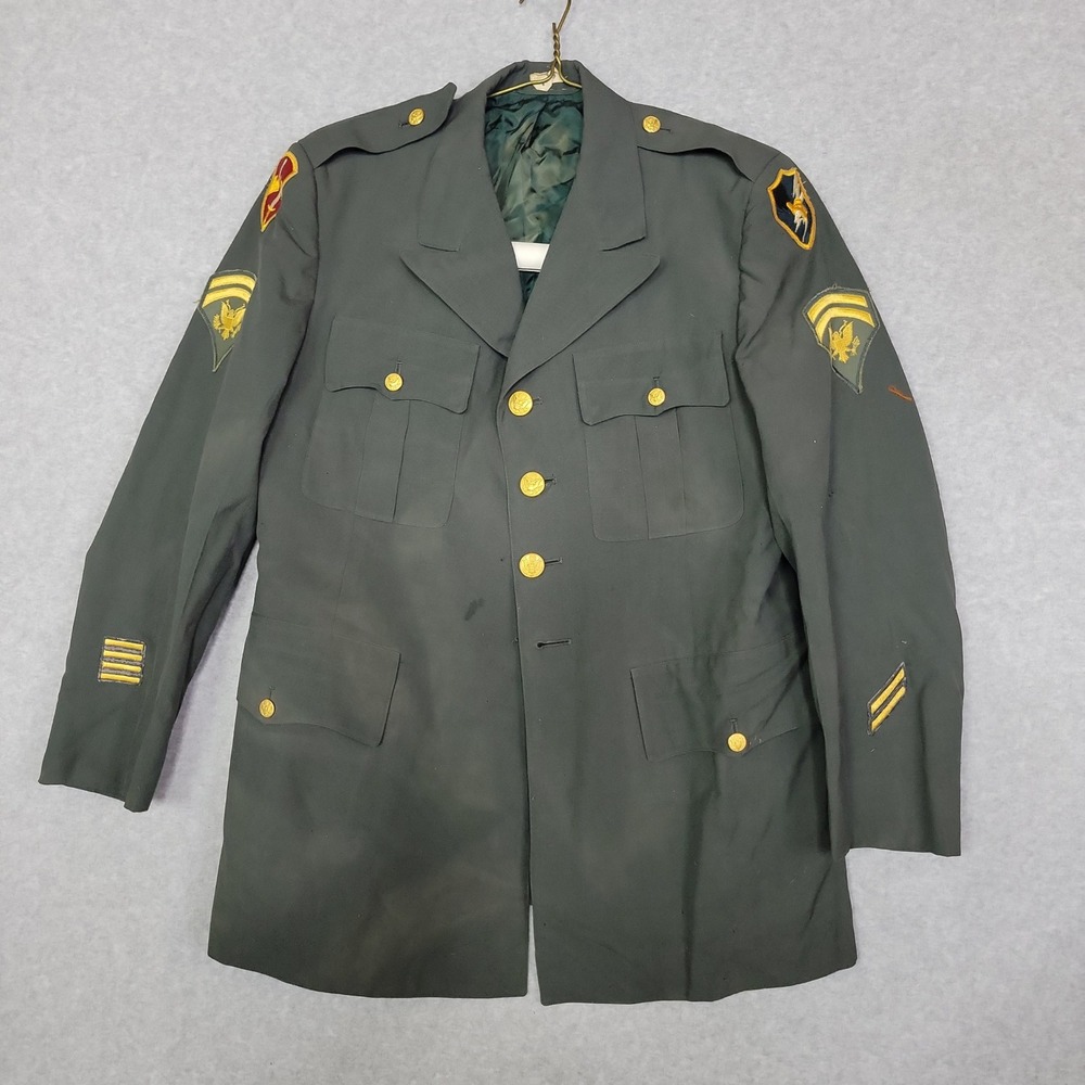 Vintage Vietnam War US Army Dress Jacket MACV ASA Patches Specialist Rank